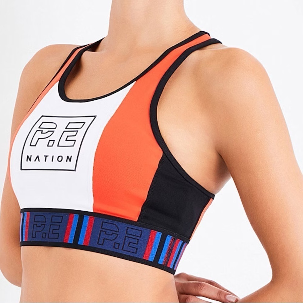 P.E Nation Color Block Sports Bra Size XSmall